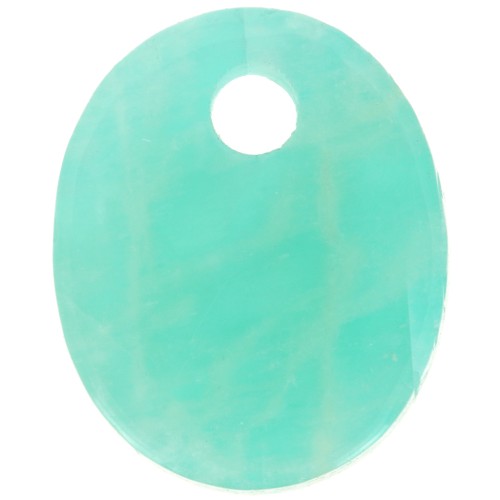 zecchino ovale 12x10 mm Pietra Gemma - Amazonite x1