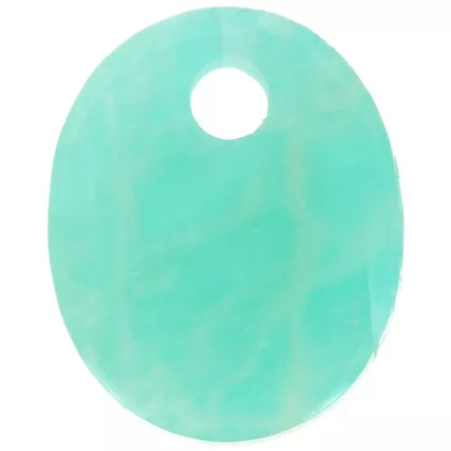 zecchino ovale 12x10 mm Pietra Gemma - Amazonite x1