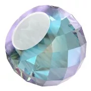 Briolette XXL PureCrystal 5043 - perla rondelle 11 mm Aquamarine Shimmer 2X x1