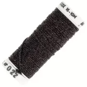 Filo da ricamo metallizzato intrecciato 16 Au ver à Soie Marron ramato (022) x10m