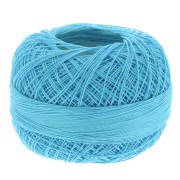 Filo cotone Lizbeth taglia 80 Light Ocean Turchese n°658 x168m|raw }}