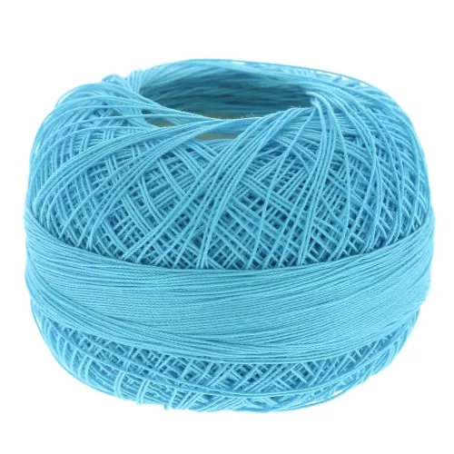 Filo cotone Lizbeth taglia 80 Light Ocean Turchese n°658 x168m
