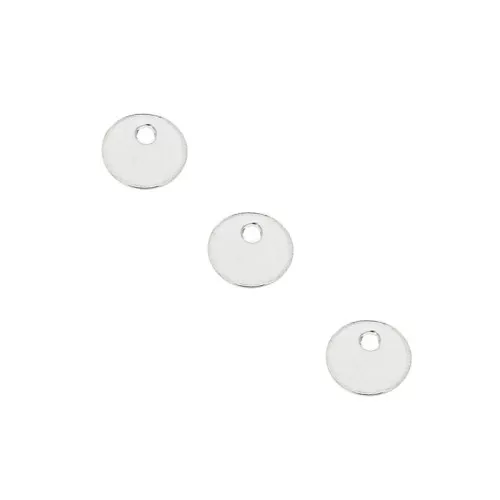 zecchini tondi 4 mm Argento 925 x4