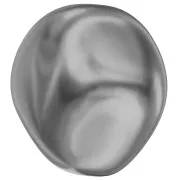 Barocco madreperlacea PureCrystal 5841 perla irregolare 12 mm Dark Grey Pearl x1