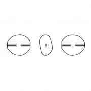 Barocco madreperlacea PureCrystal 5842 perla irregolare 14 mm Dark Grey Pearl x1