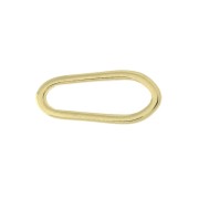 Distanziatore ovale asimmetrico 17x7 mm - Dorato oro fino x1|raw }}