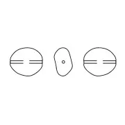 Barocco madreperlacea PureCrystal 5842 perla irreg. 10mm Irid Tahitian Look Pearlx1