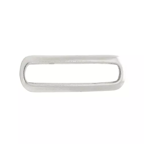 Distanziatore rettangolo arrotondato bomba 20x6.5 mm in zama Arg. invecchiato x1