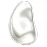 Barocco madreperlacea PureCrystal 5843 perla goccia irregolare 16 mm White Pearl x1