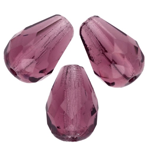 Pere sfaccettate mm. 7x5 Amethyst  x25