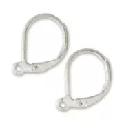 Orecchini con ganci chiusi mm. 14 Placcatura argento fino x4