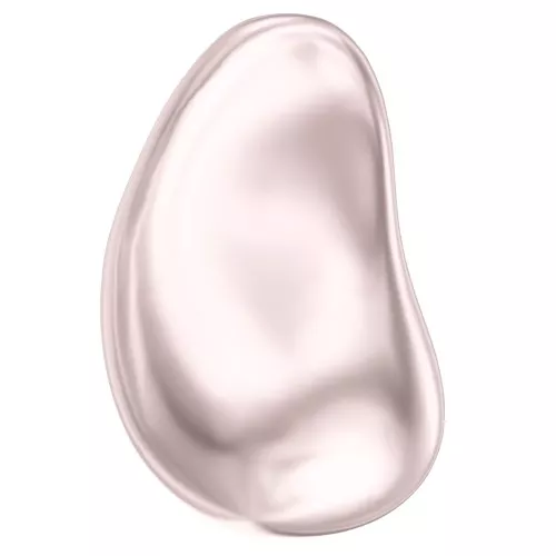 Barocco madreperlacea PureCrystal 5843 perla goccia irreg. 12 mm Rosaline Pearl x1