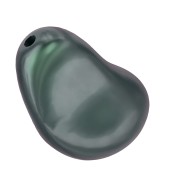 Barocco madreperlacea PureCrystal 5843 perla goccia irreg. 12mm Irid Tahitian Lookx1