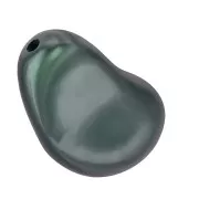 Barocco madreperlacea PureCrystal 5843 perla goccia irreg. 12mm Irid Tahitian Lookx1