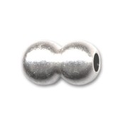 Chiusura magnetica palline per cordoni mm. 2 Placcatura argento antico x1|raw }}