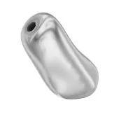 Barocco madreperlacea Swaro. 5844 perla irregolare 10 mm Light Grey Pearl x1