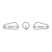 Barocco madreperlacea Swaro 5844 perla irregolare 10mm Irid Tahitian Look Pearl x1