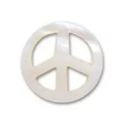 Pendente peace Madreperla mm. 18 Naturale Iris x1