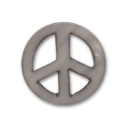 Pendente peace Madreperla mm. 18 Grigio iridato x1