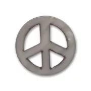 Pendente peace Madreperla mm. 18 Grigio iridato x1