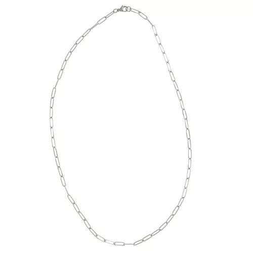 Collana di 60 cm maglia rettangolo 4 mm - Acciaio inossidabile 304 x 1