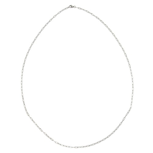 Collana di 80 cm maglia rettangolo 3 mm - Acciaio inossidabile 304 x 1