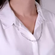 Collana di 60 cm maglia Rombo 5.8 mm - Acciaio inossidabile x 1