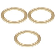 Anellini aperti ovali 6.3x4.1x0.76 mm in Gold filled x100|raw }}