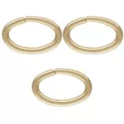 Anellini aperti ovali 6.3x4.1x0.76 mm in Gold filled x100
