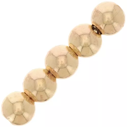 Perle tonde - palline 5 mm in Gold filled Light x50