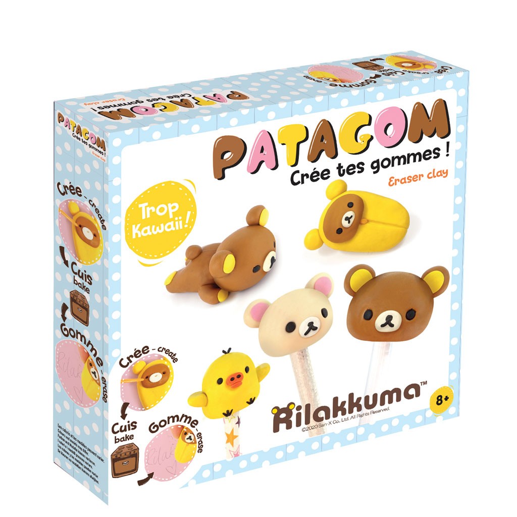 Pasta Da Modellare Patagom Per Creare Delle Gomme Kawaii Rilakkuma X1 Perles Co