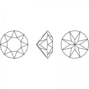 Cabochon PureCrystal 1088 mm. 4 Crystal AB x10