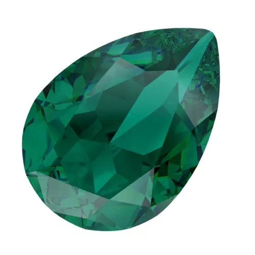 Cabochon PureCrystal 4320 14mmx10 Emerald Ignite x1