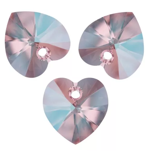 Cuori PureCrystal 6228 10,3x10 mm Light Rosa Shimmer x6