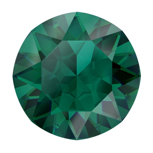 Cabochon PureCrystal 1088 8mm Emerald Ignite x1