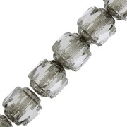 Sfaccettate Antiche mm. 6 Crystal Argento antico x20