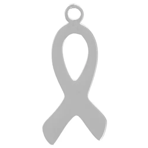 Ciondolo nastro di sensibilizzazione 14x6 mm in acciaio inossidabile 316L x1