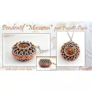 Cabochon di vetro di Puca® 18 mm Opaque Aqua Tweedy x1