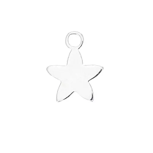 Mini ciondolo stella 8x6 mm in Argento 925 x1
