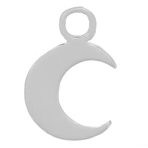 Mini ciondolo luna 8x5 mm in Argento 925 x1