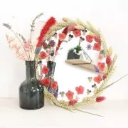 Assortimento fiori secchi e spremuti per la creazione DIY - Blu x1