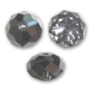 Perla rotonda appiattita PureCrystal 5040 8 mm - Crystal Silver Night x1