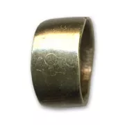 Passante irregolare per cuoio Regaliz mm. 9x15 bronzo x1