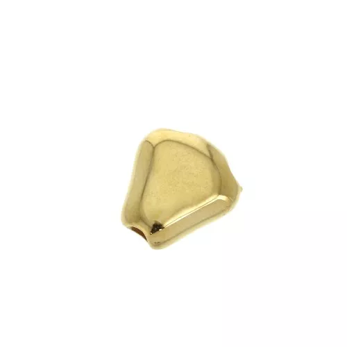 Passante slider con due fori 13x12 mm per cordone 2.5 mm - Dorato all'oro finox1