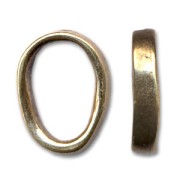 Passante irregolare per cuoio Regaliz mm. 3x15 bronzo x1