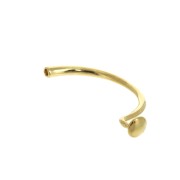 Distanziatore mezzo-bracciale 80 mm per cordone 3mm -Dorato oro fino x1|raw }}