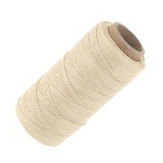 Filo di lino cerato per bijoux micro macramè 0.7 mm crema n°16 x100g|raw }}