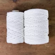 Gomitolo di cordone in cottone per Macramè 2 mm - Ecru x100m