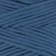 Gomitolo di cordone cotone per macramè Supremo 3XL pettinato - Blu x75m