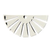 Pendente ventaglio -mezzo sole 12x25 mm - Argentato x1|raw }}